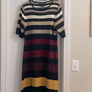Striped Sweaterdress.